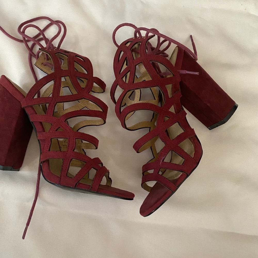 Burgundy Heels